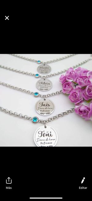 Pulseras para las damas de honor: elegidas ! 1