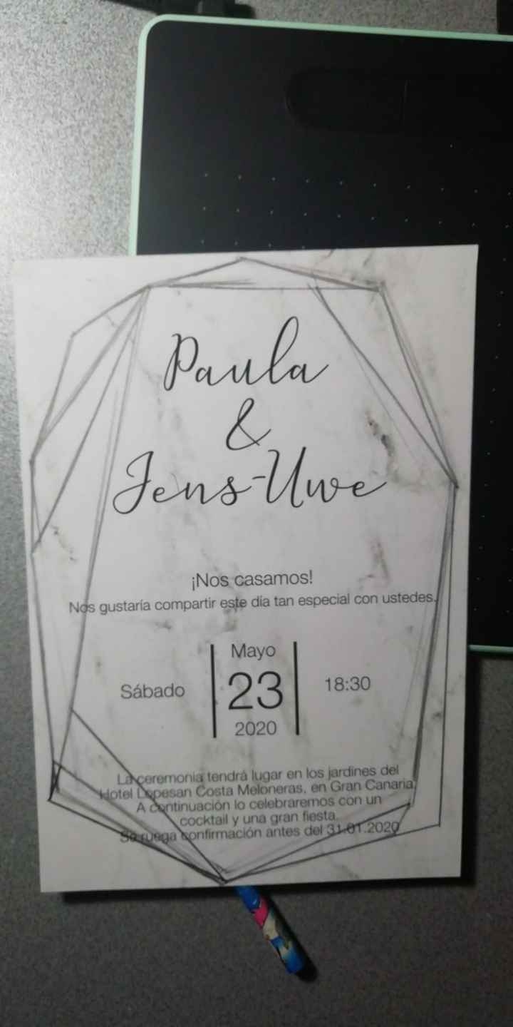 De qué tamaño son vuestras invitaciones? - 1