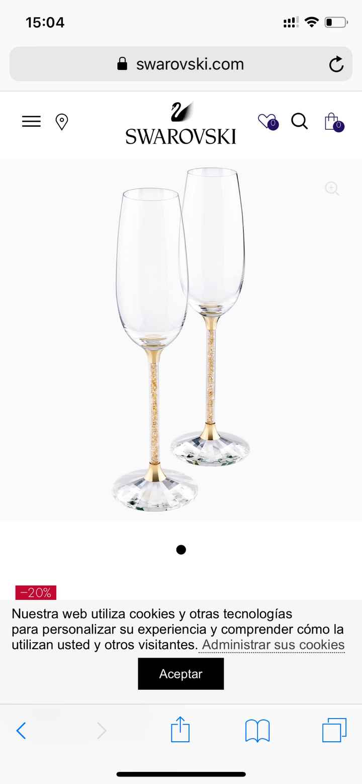 Copas de brindis Swarovski: si o no? - 2