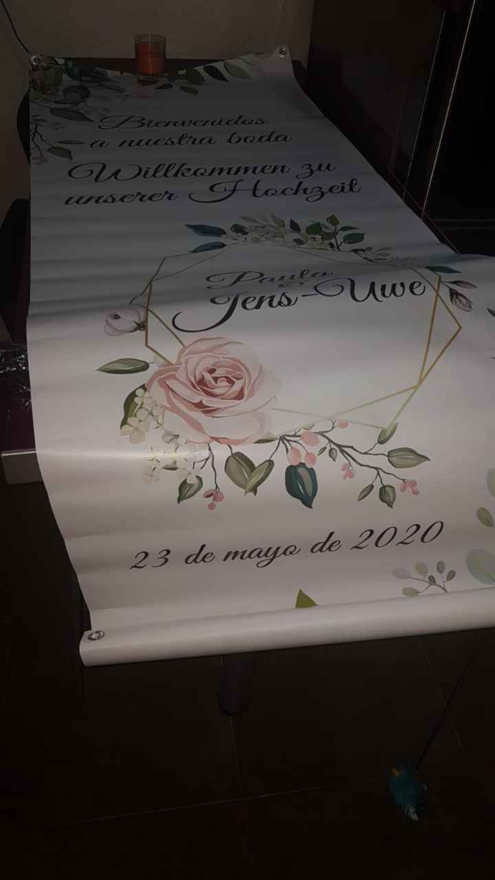 Cartel bienvenida: muy contenta ! - 1