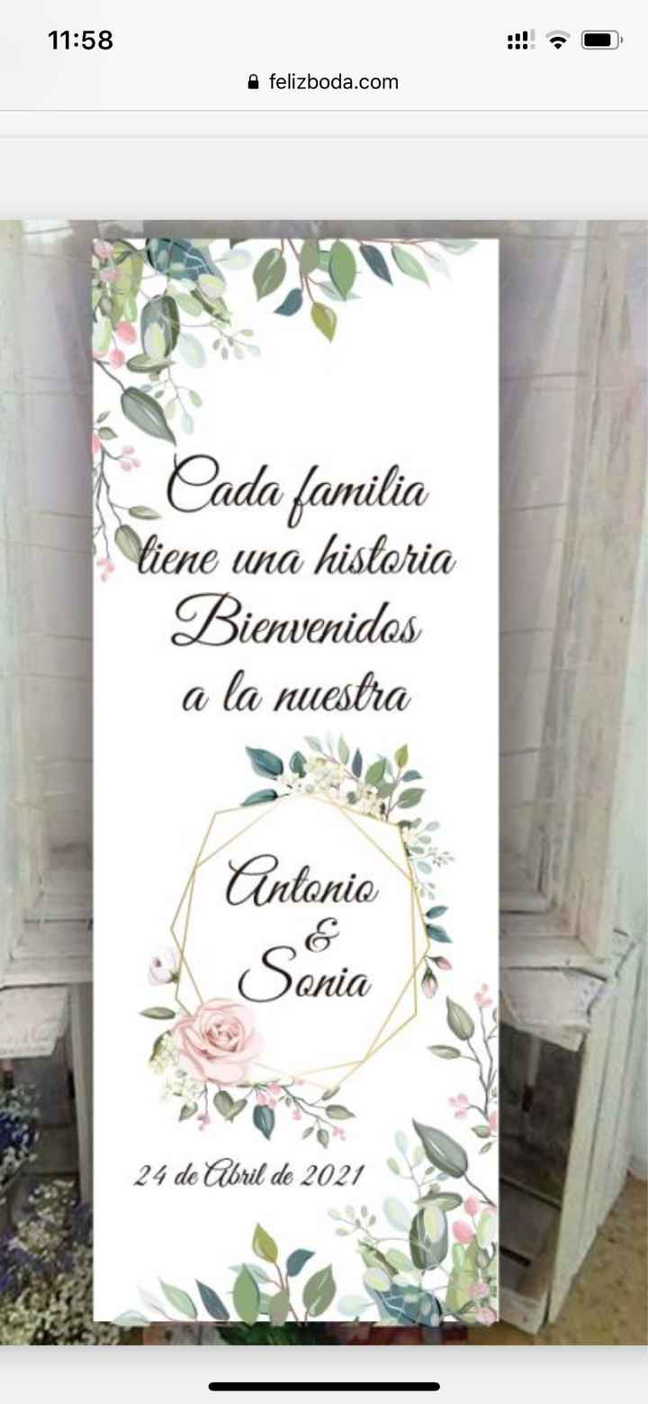 Cartel bienvenida: muy contenta ! - 2