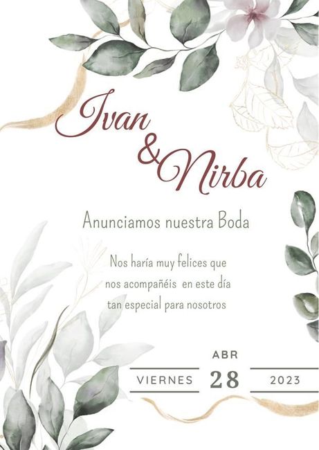 Tarjeta invitación 3