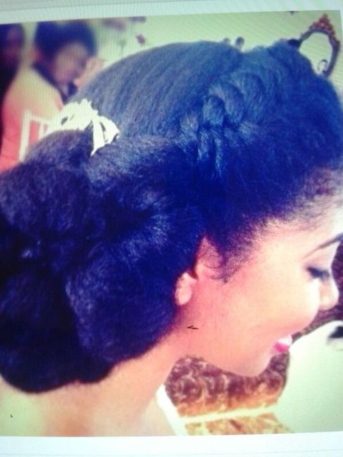 black bride hair style