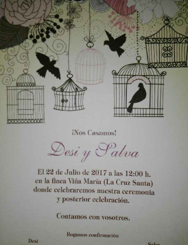 Ya tengo mis invitaciones - 1