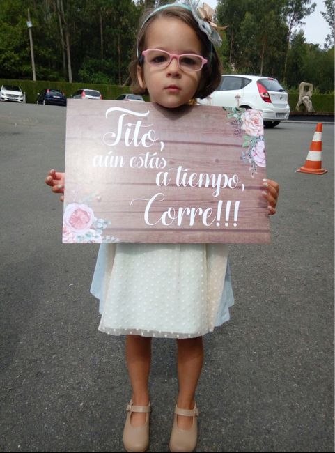 Mensaje para cartel del niño de arras para anunciar a la novia 4