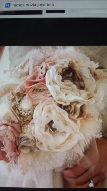 Ramo de novia tela / joya - 2
