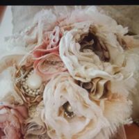 Ramo de novia tela / joya - 2