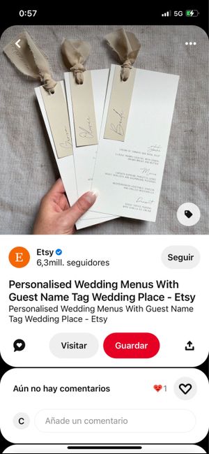 ¿Has tenido en cuenta la decoración y el estilo del banquete para seleccionar la papelería de la boda? 4