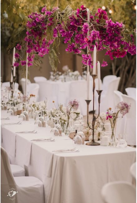 Decoración de la mesa de los novios 6