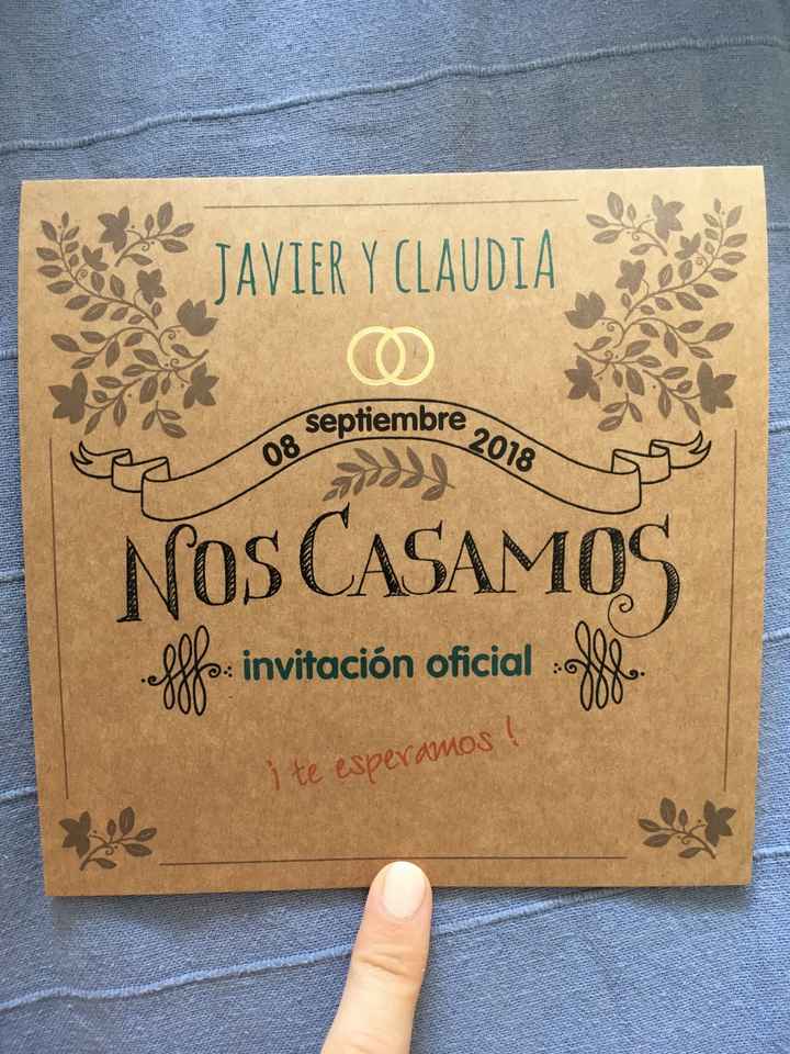 Ya tenemos las invitaciones!!!!! - 1