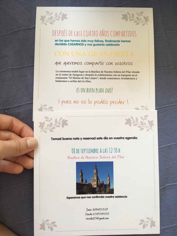 Ya tenemos las invitaciones!!!!! - 3