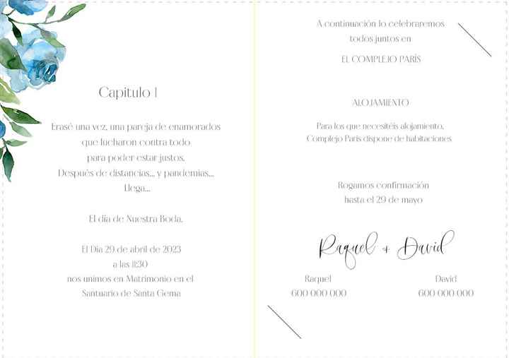 Raquel y David - El diseño de nuestras invitaciones - 1