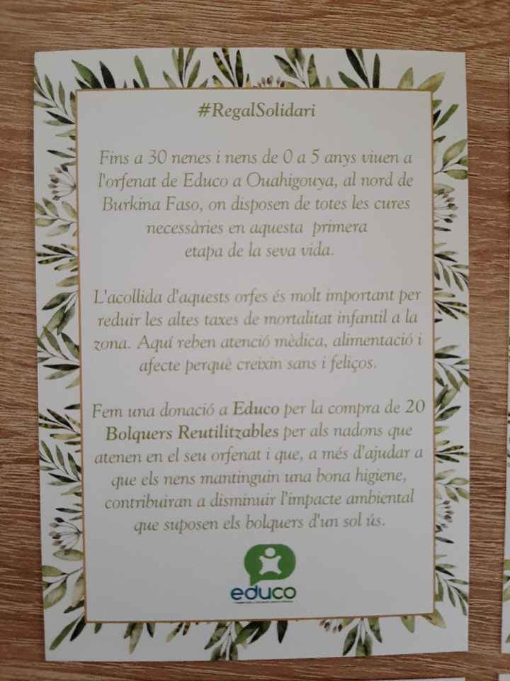 Regalos Solidarios Boda - 5