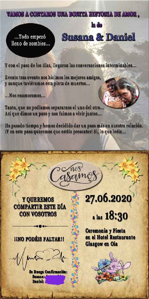 Nuestras invitaciones personalizadas - 1