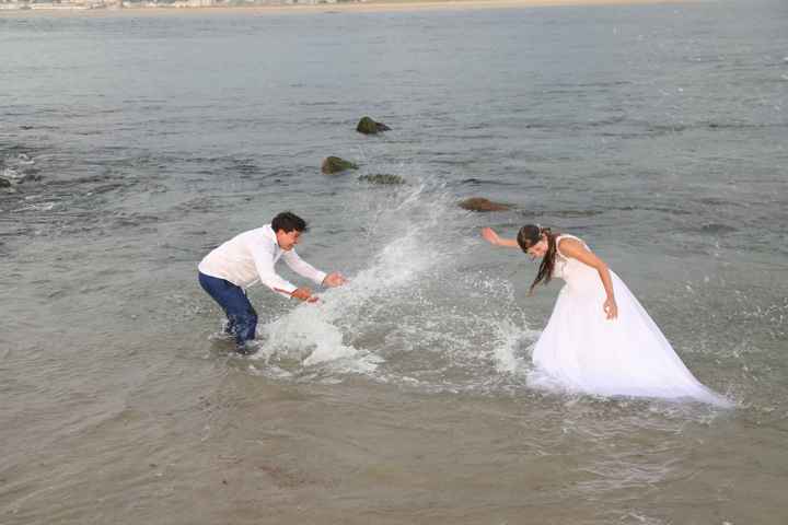 Fotos pre post boda en la playa - 4