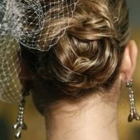Velo de novia corto