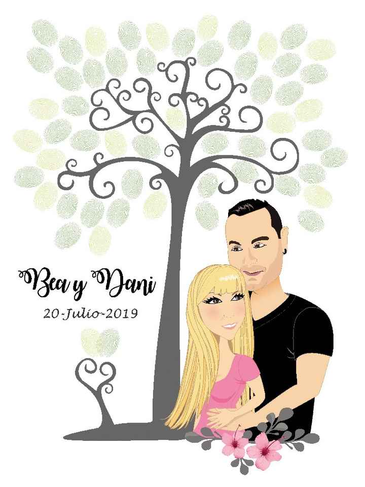 Arbol de huellas personalizado - 1