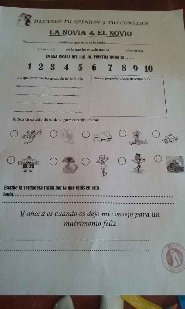 Encuesta boda - 1
