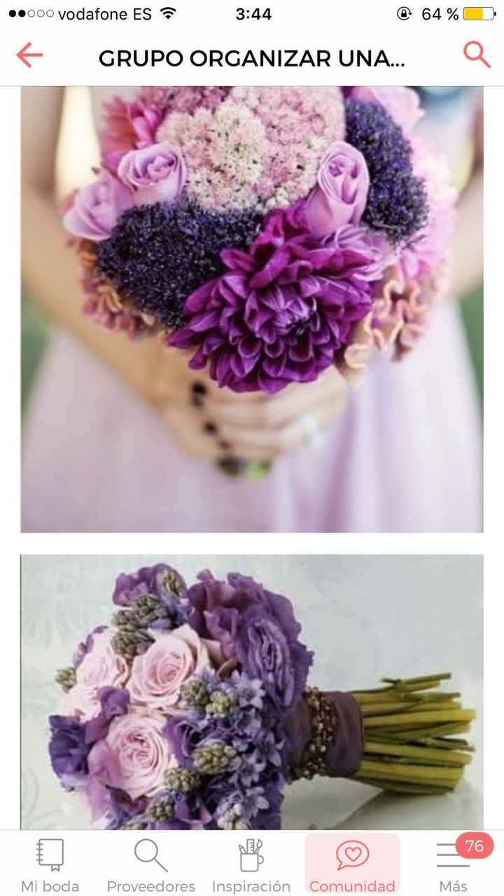 Detalles en morado novia colorida - 1