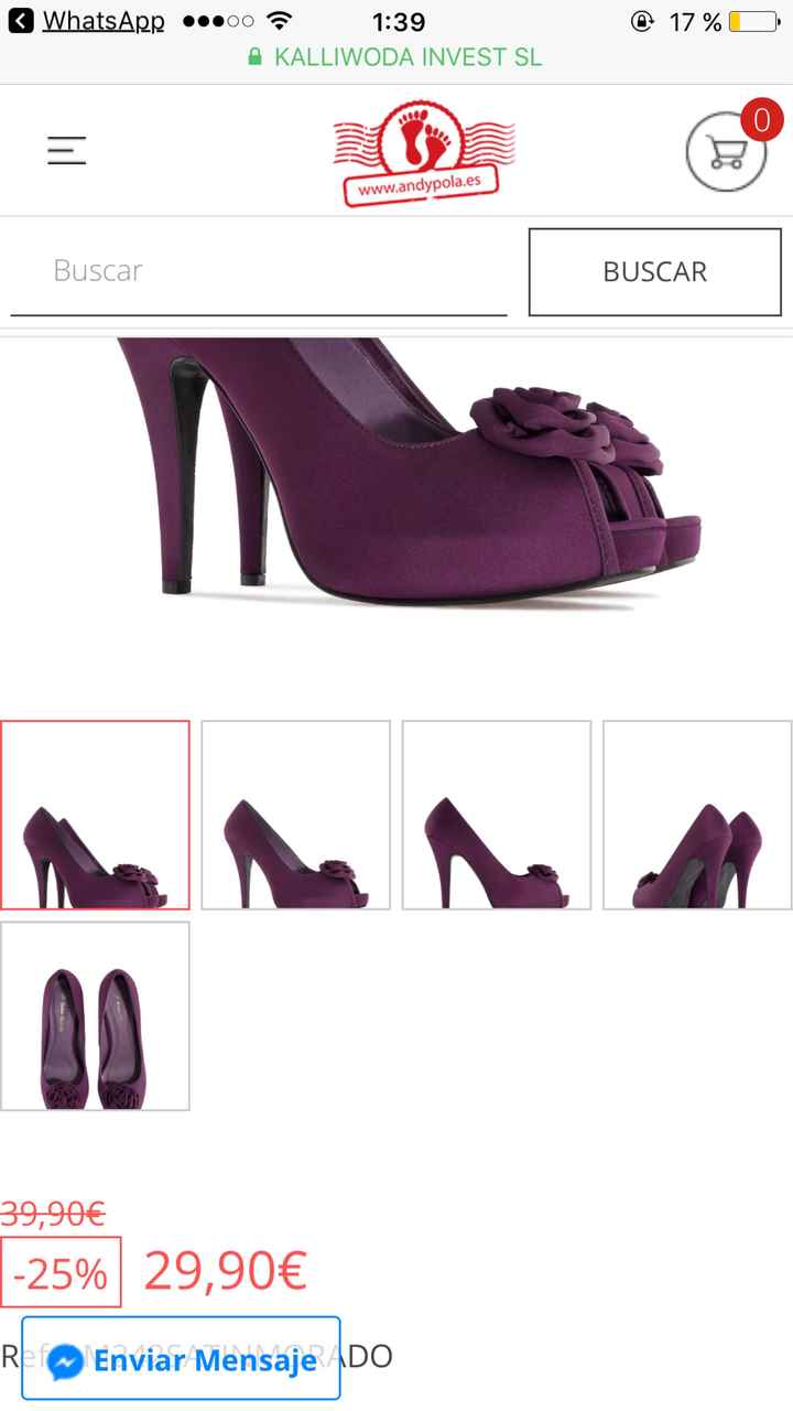 Buscando zapatos morados/violetas - 1