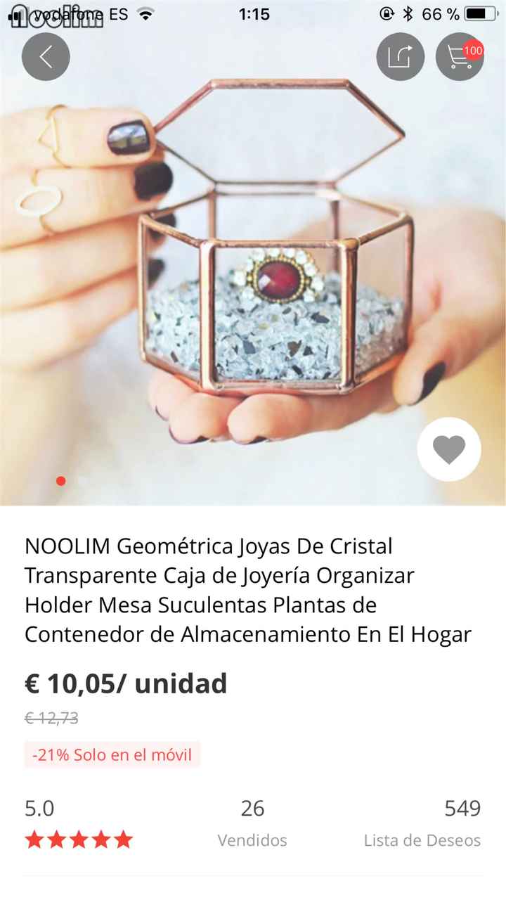  Caja anillos de cristal - 2