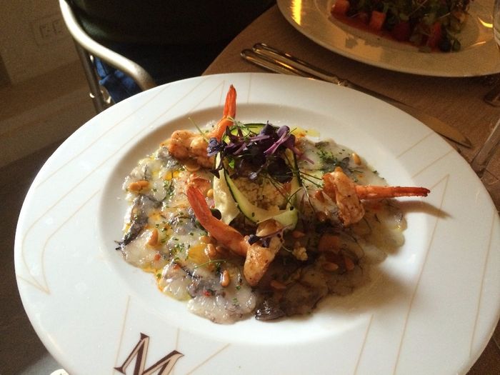 Meridiana del Alabardero - Carpaccio de Langostino1