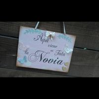 Pizarra ahi viene la novia - 2