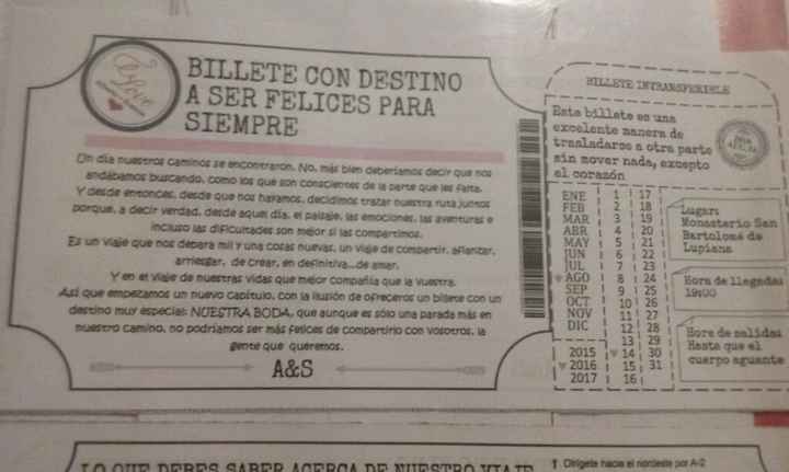 Nuestras invitaciones ¿qué os parecen? - 2