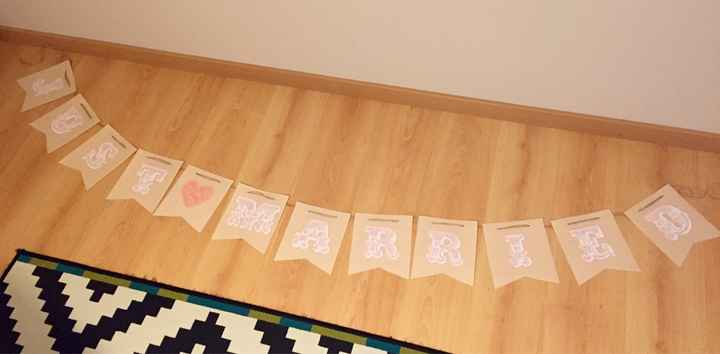 Banderín just married diy terminado - 2