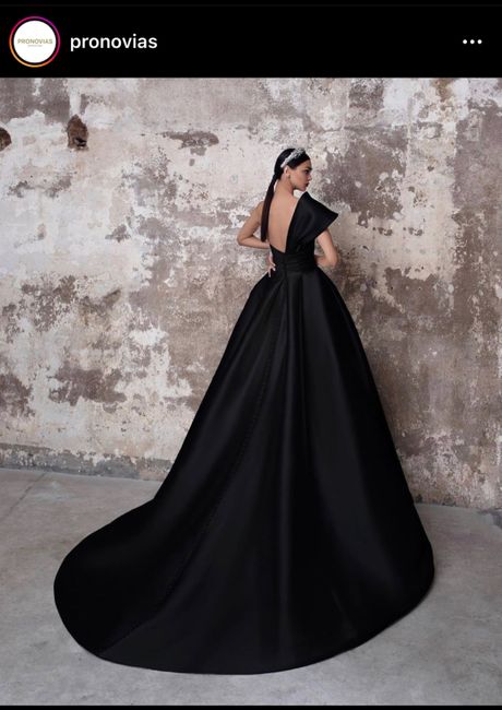 Vestido de novia negro 1