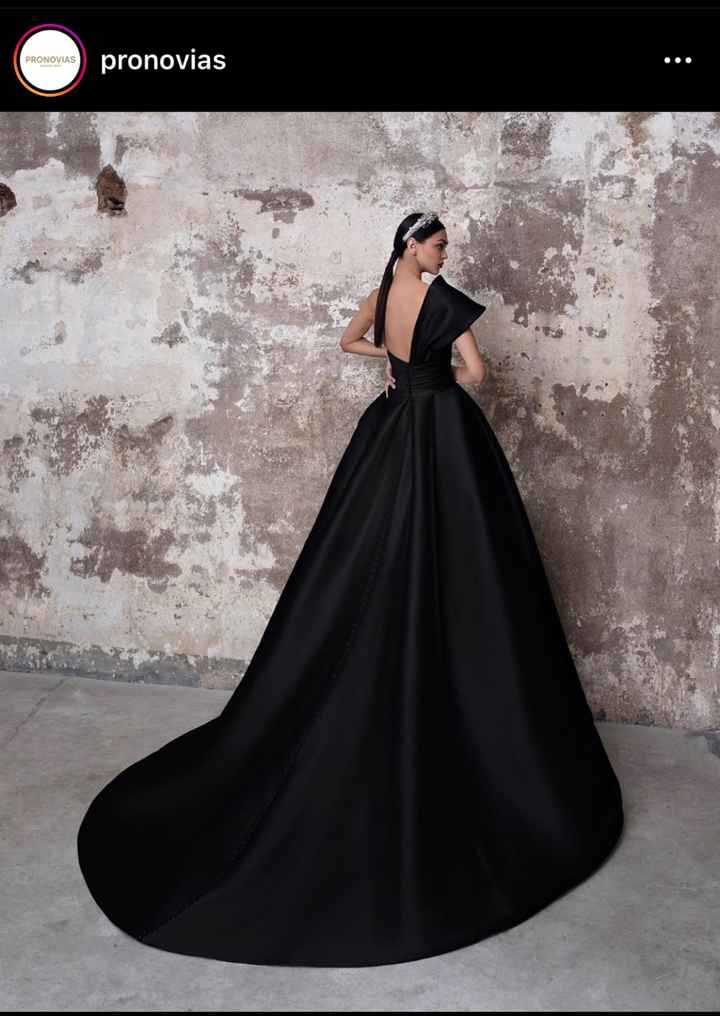 Vestido de novia negro - 1