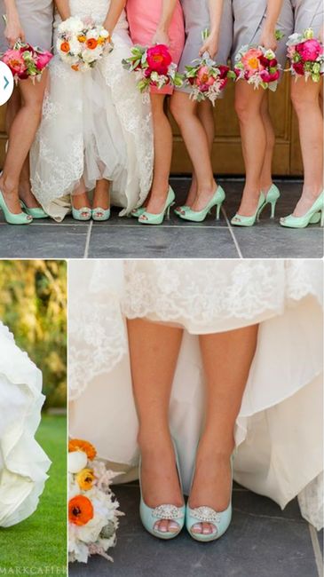 Novias con zapatos de color - 1