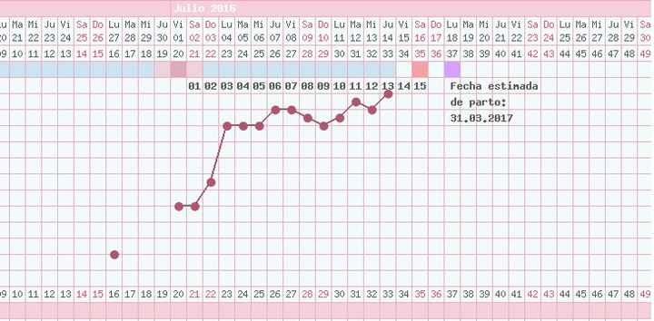 grafica temp basal