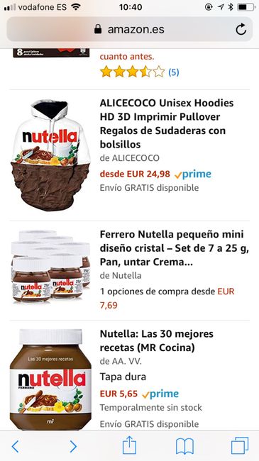 Botecitos de nutella - 1