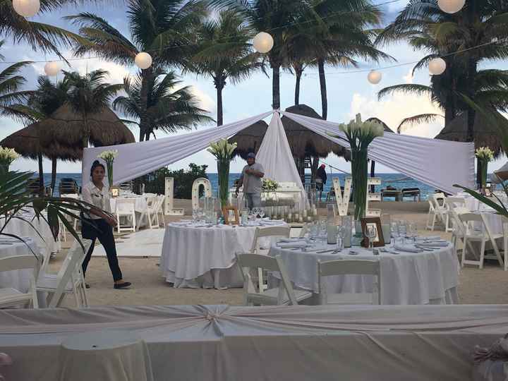 Montaje boda en gran palladium en la playa - 1