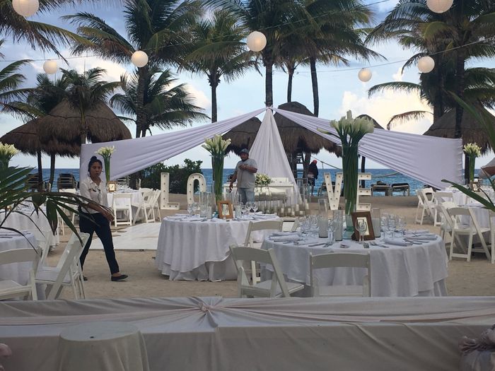 Montaje boda en gran palladium en la playa - 1