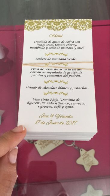 Minuta de menú - 1