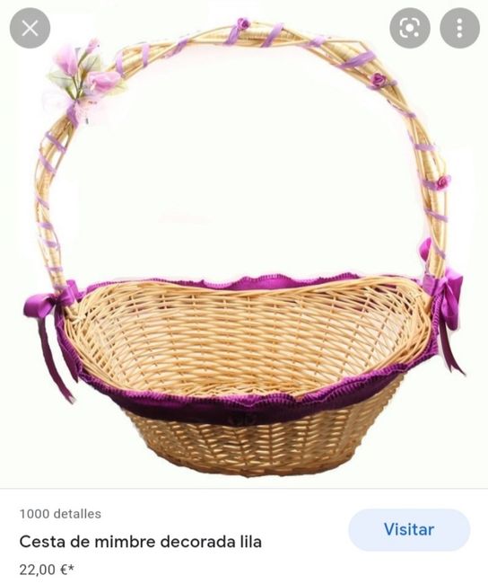 Cesta para pétalos y porta anillos 6