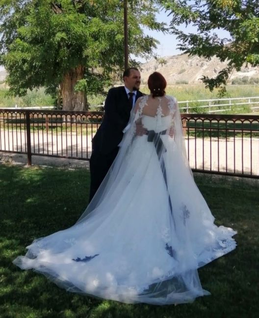 Alas/ Capa vestido de novia. - 2