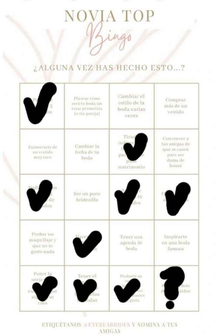 Bingo de novia, ¡a ver quién me supera! - 1