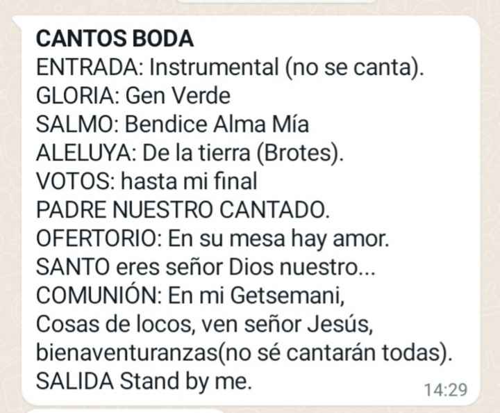 Música en la iglesia - Organizar una boda - Foro 