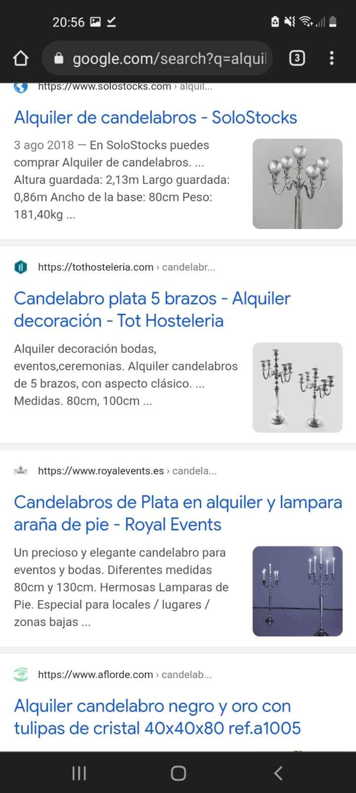 Candelabros altos baratos - 1
