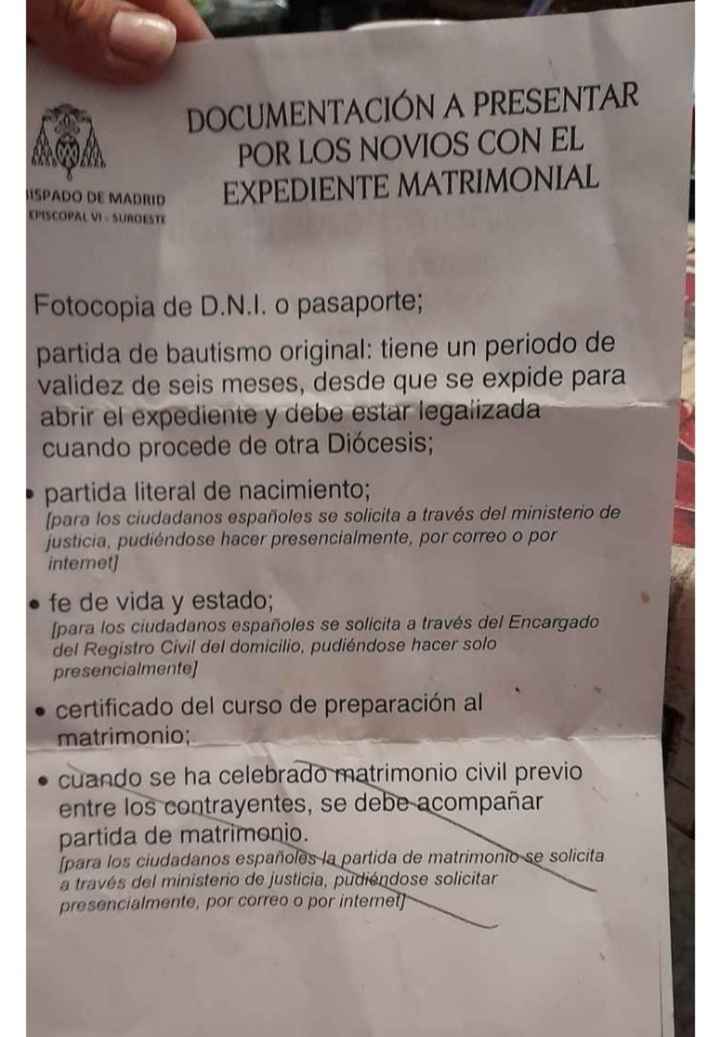Papeleo boda! - 1