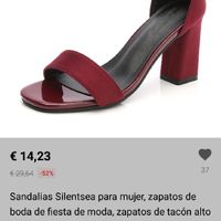 Liga y zapatos de color burdeos, imposible encontrar!! - 1
