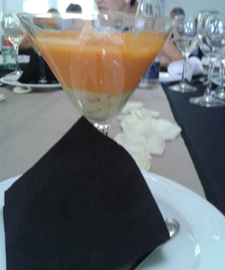 Espuma de gazpacho con guacamole