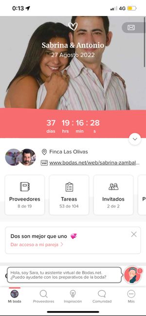 ¿Cuántos días os quedan para dar el 'Sí, quiero'? 💍 4