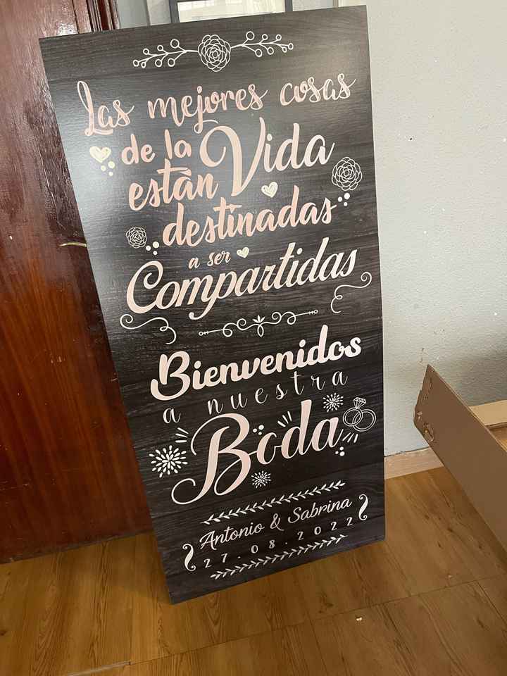 Cartel de bienvenida - 1
