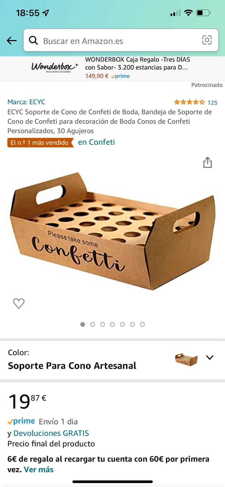 ¿Qué habeis o vais a utilizar cómo soporte para los conos de arroz? - 1