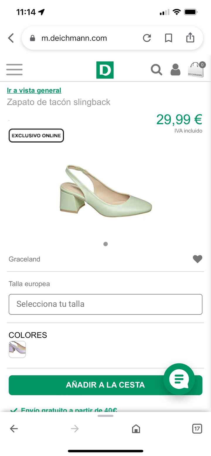 Color de los zapatos - 1
