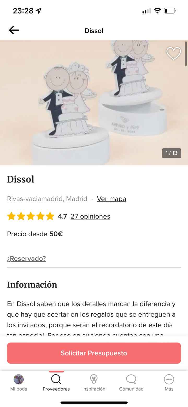 Los regalitos de los invitados - 1